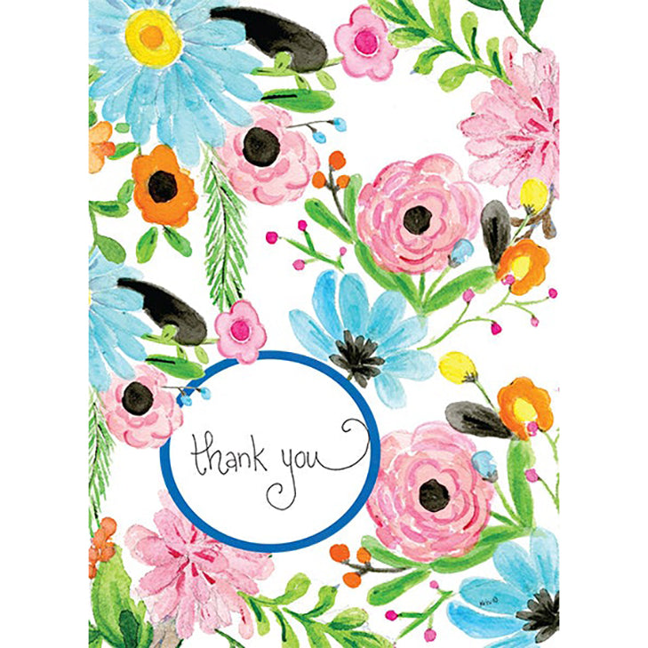 Kris-10's Creations Floral Thank You Card
