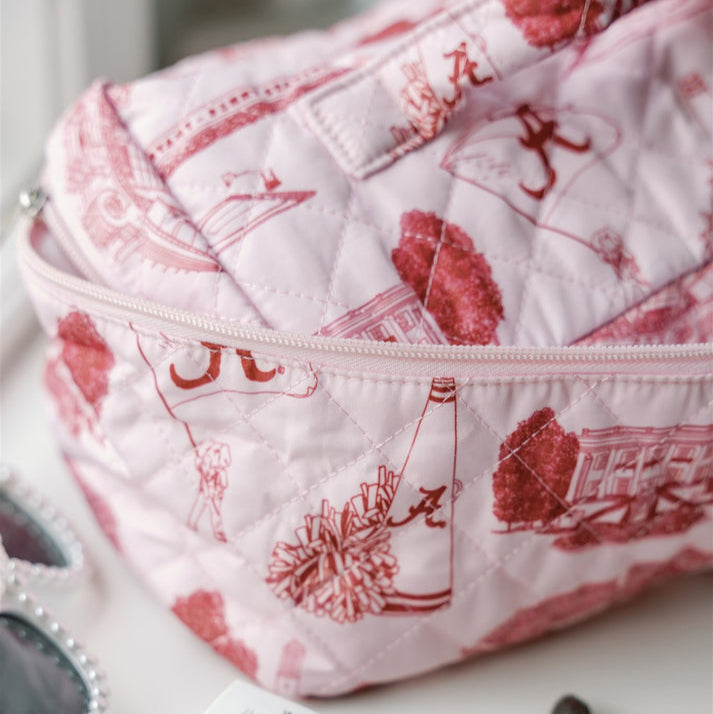 Gracefully Made Art The University of Alabama Make Up Toiletry Bag
