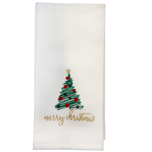 Hanging By A Thread Towel - Tree Merry Christmas