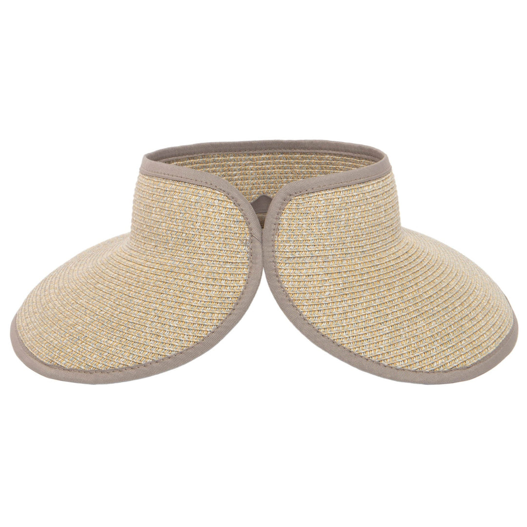 San Diego Hat Company Signature Women's Ultrabraid Large Brim Visor - Orange