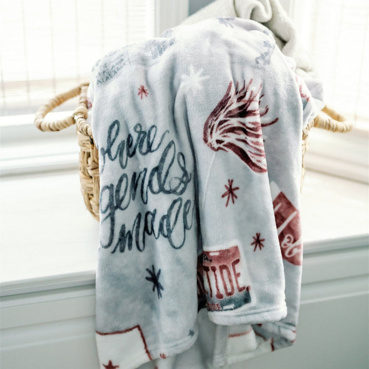 Gracefully Made Art University of Alabama Flannel Fleece Blanket