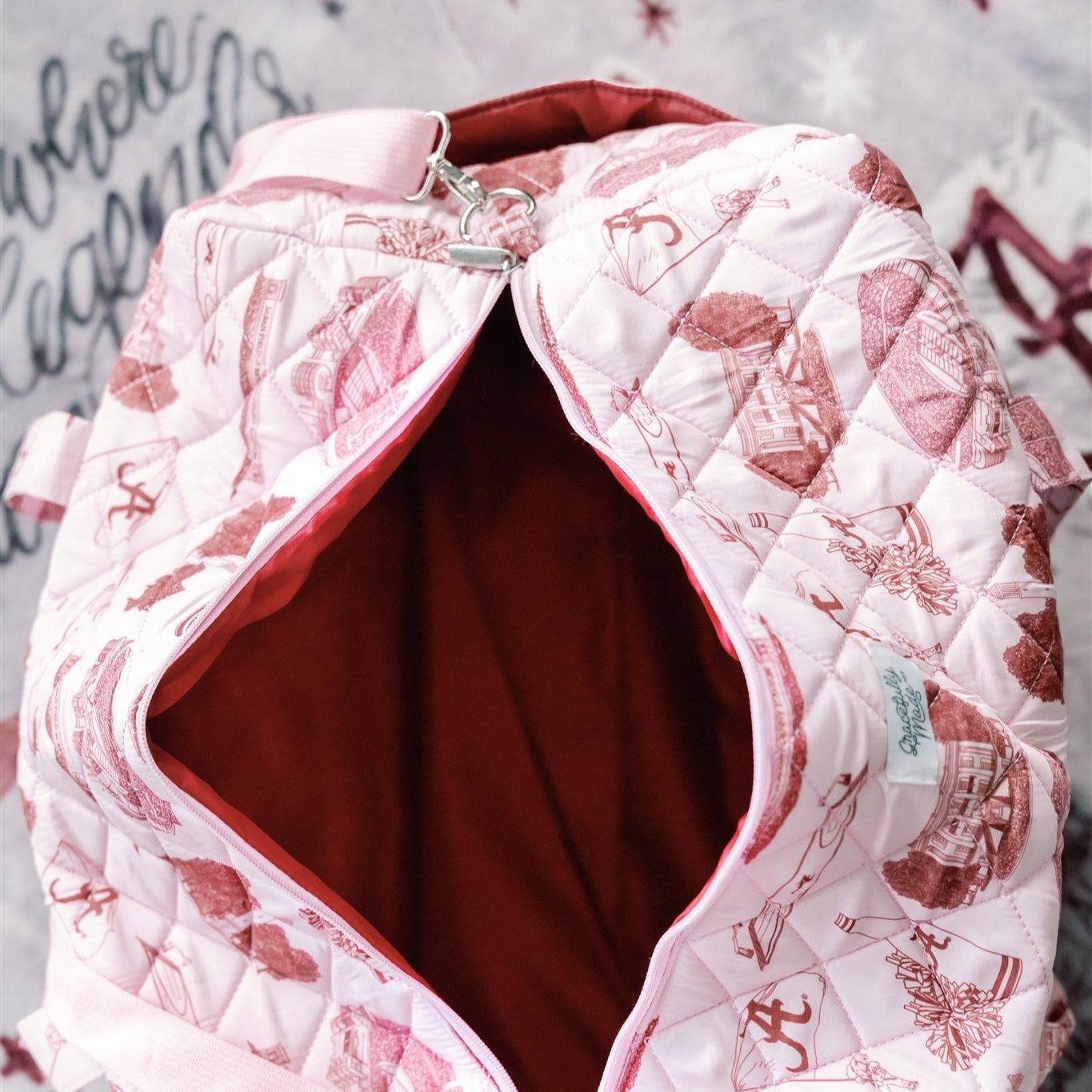 Gracefully Made Art University of Alabama Quilted Duffle - Thumbnail 2