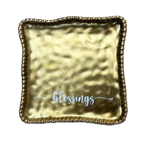 CD Small Square Plate - Blessings