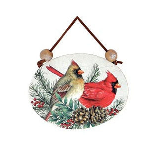 Burton & Burton Ornament - Wooden Cardinal Style 3