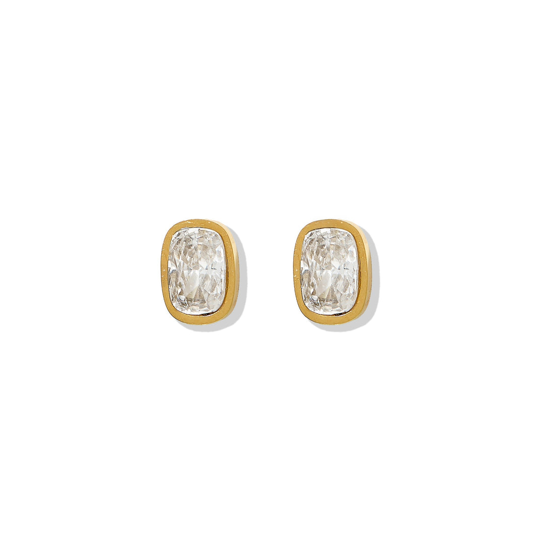 Linny Co Screwback Stud Earrings - Kay Clear