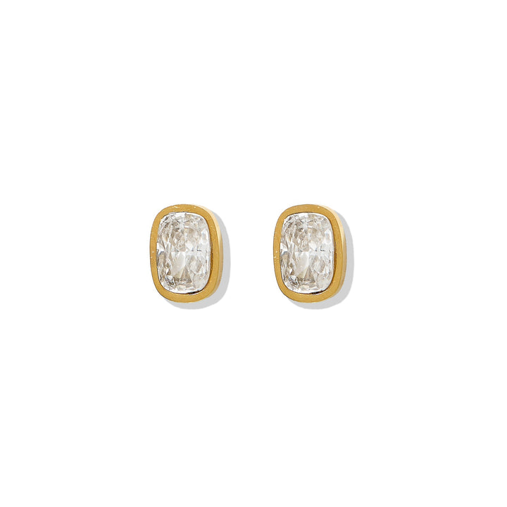 Linny Co Screwback Stud Earrings - Kay Clear