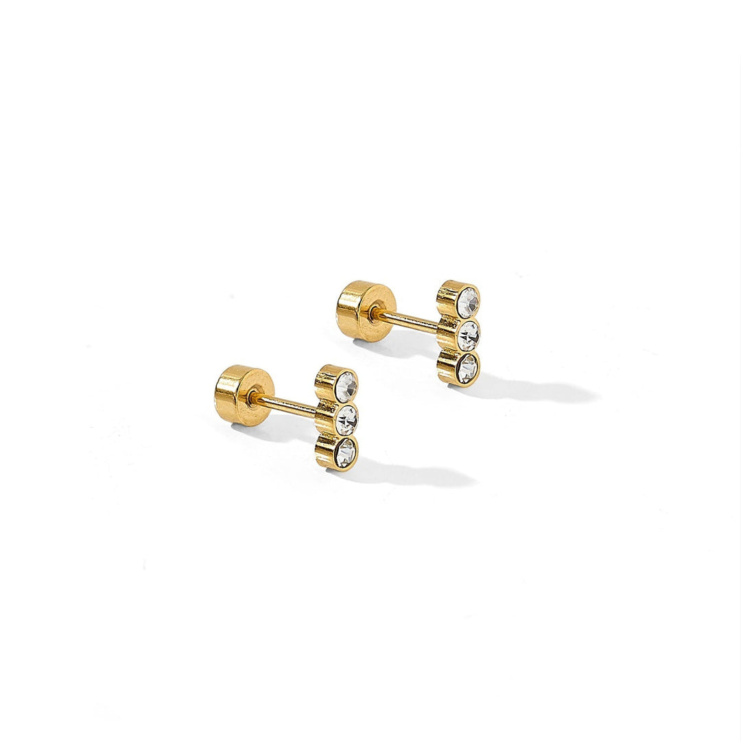 Linny Co Screwback Stud Earrings - Poppy