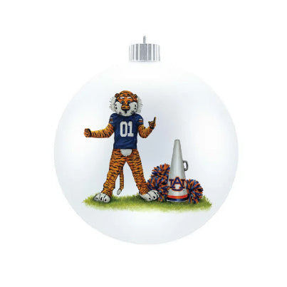 Valiant Gifts Auburn Spirit Glass Ball Ornament