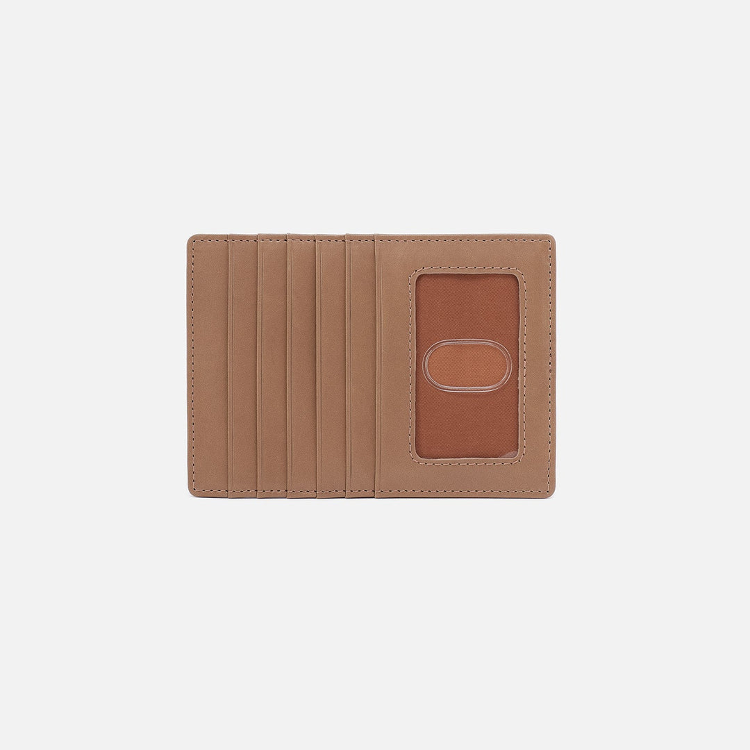 Hobo Euro Slide Card Case - Cashmere Polished Leather