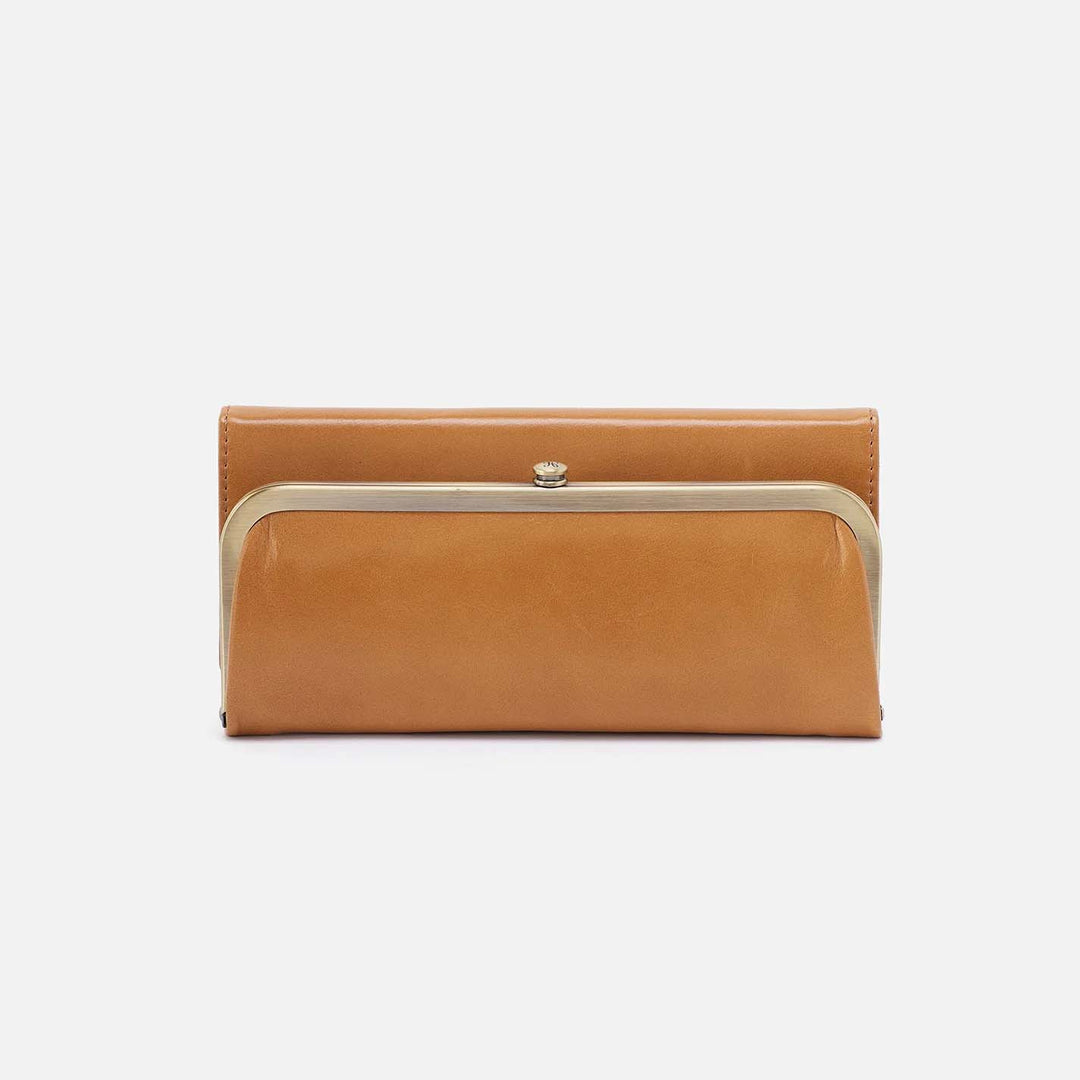 Hobo Rachel Continental Wallet - Natural Polished Leather