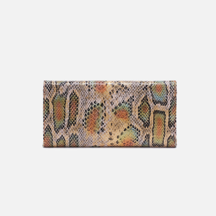 Hobo Rachel Continental Wallet - Opal Snake Printed Leather