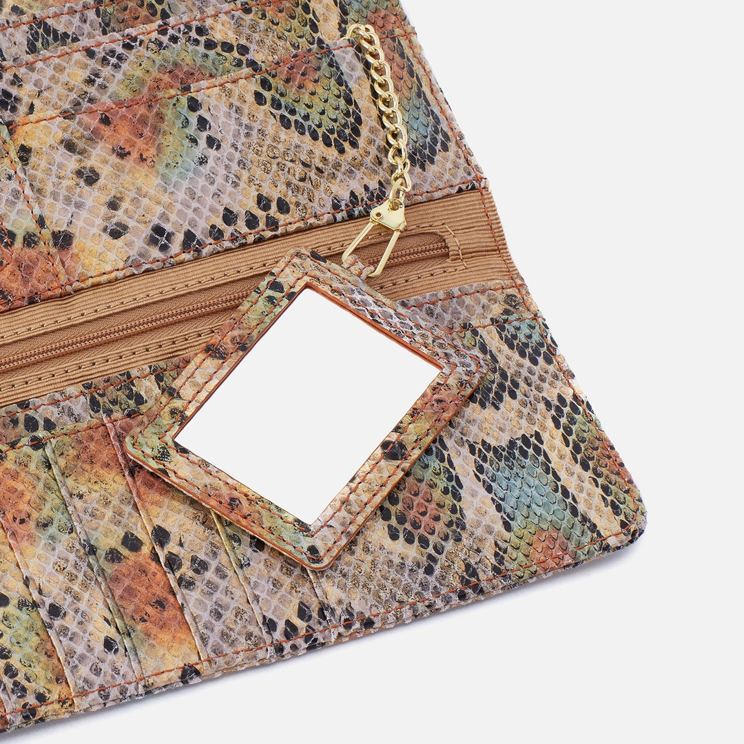 Hobo Rachel Continental Wallet - Opal Snake Printed Leather