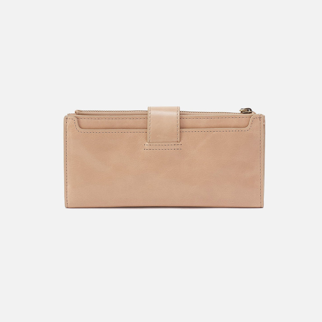 Hobo Dunn Continental Wallet -  Sand Polished Leather