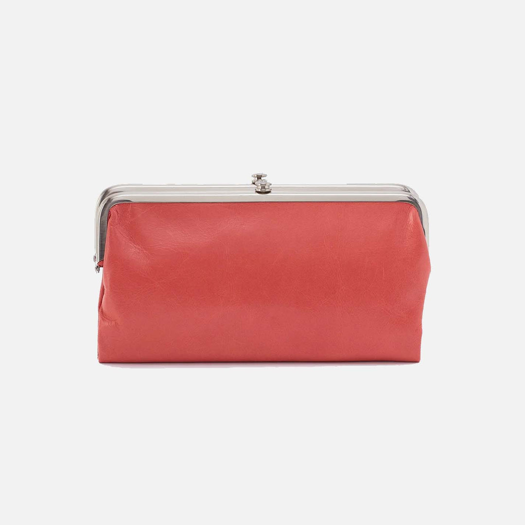 Hobo Lauren Clutch Wallet - Cherry Blossom Polished Leather
