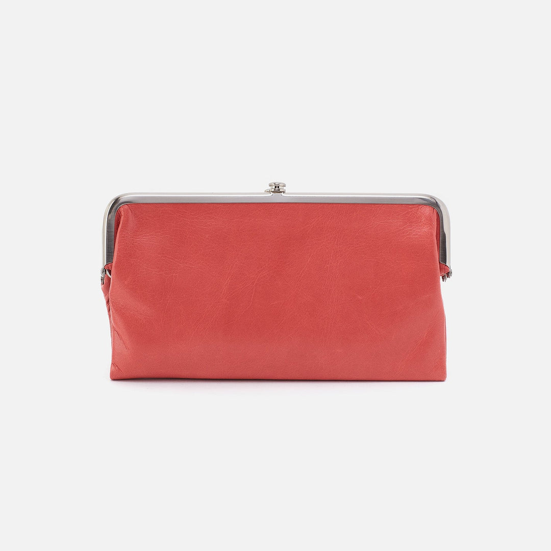 Hobo Lauren Clutch Wallet - Cherry Blossom Polished Leather
