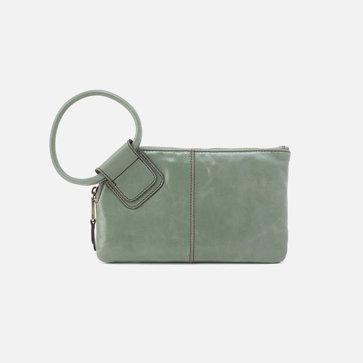 Hobo Sable Wristlet - Jade Polished Leather