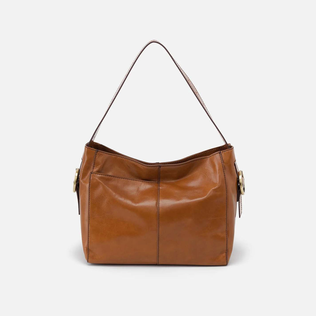 Hobo Render Shoulder Bag - Natural Polished Leather