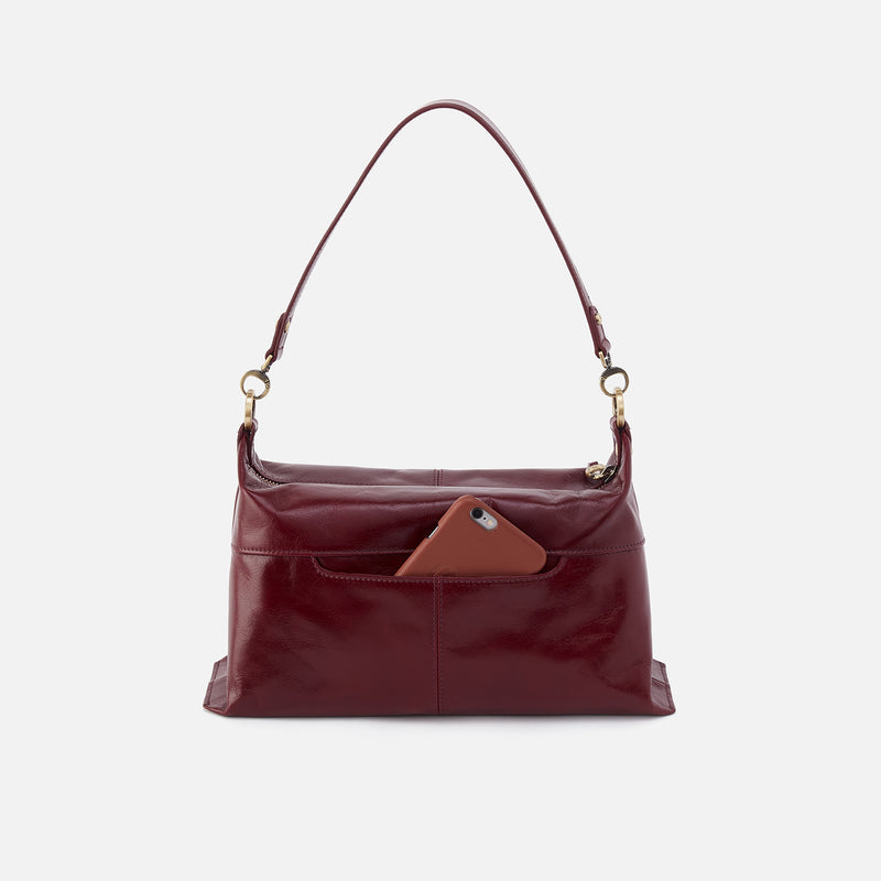 Hobo Avon Shoulder Bag - Winterberry Polished Leather