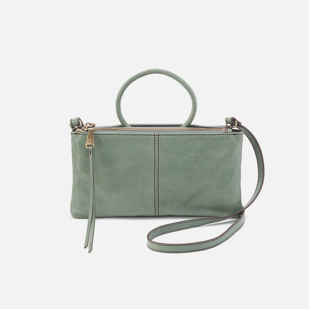 Hobo Sable Crossbody - Jade Polished Leather