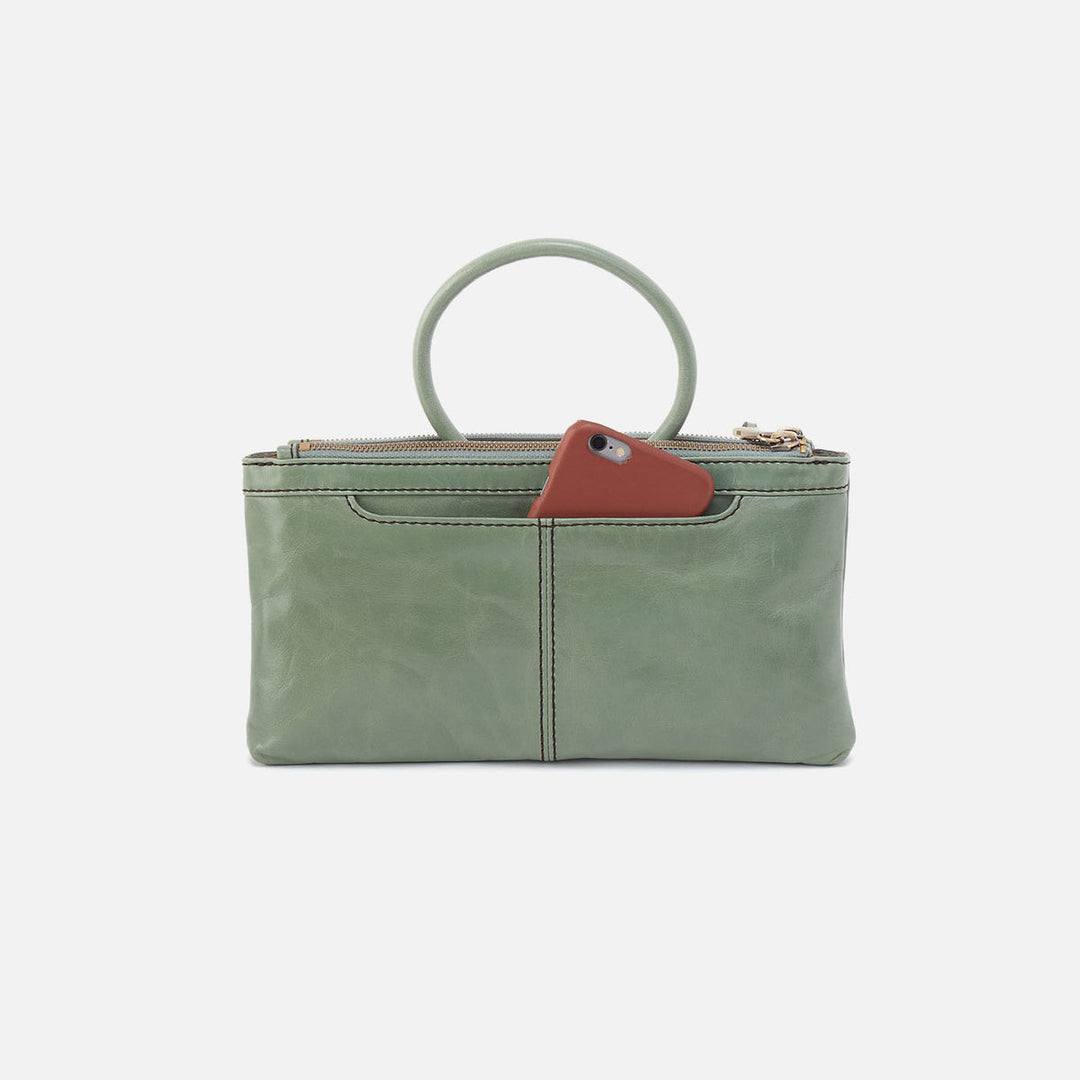 Hobo Sable Crossbody - Jade Polished Leather