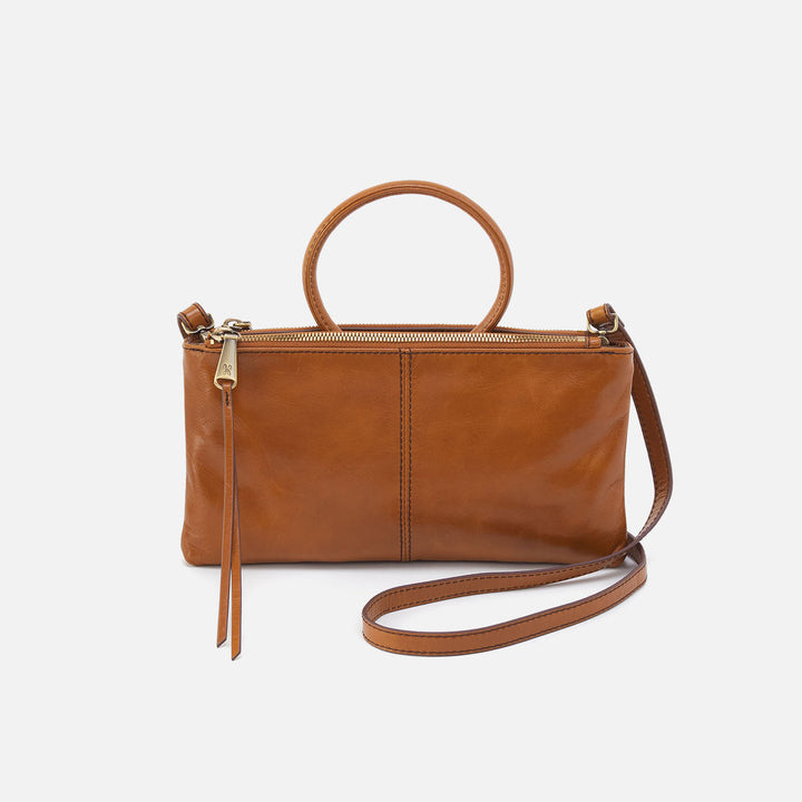 Hobo Sable Crossbody - Truffle Polished Leather