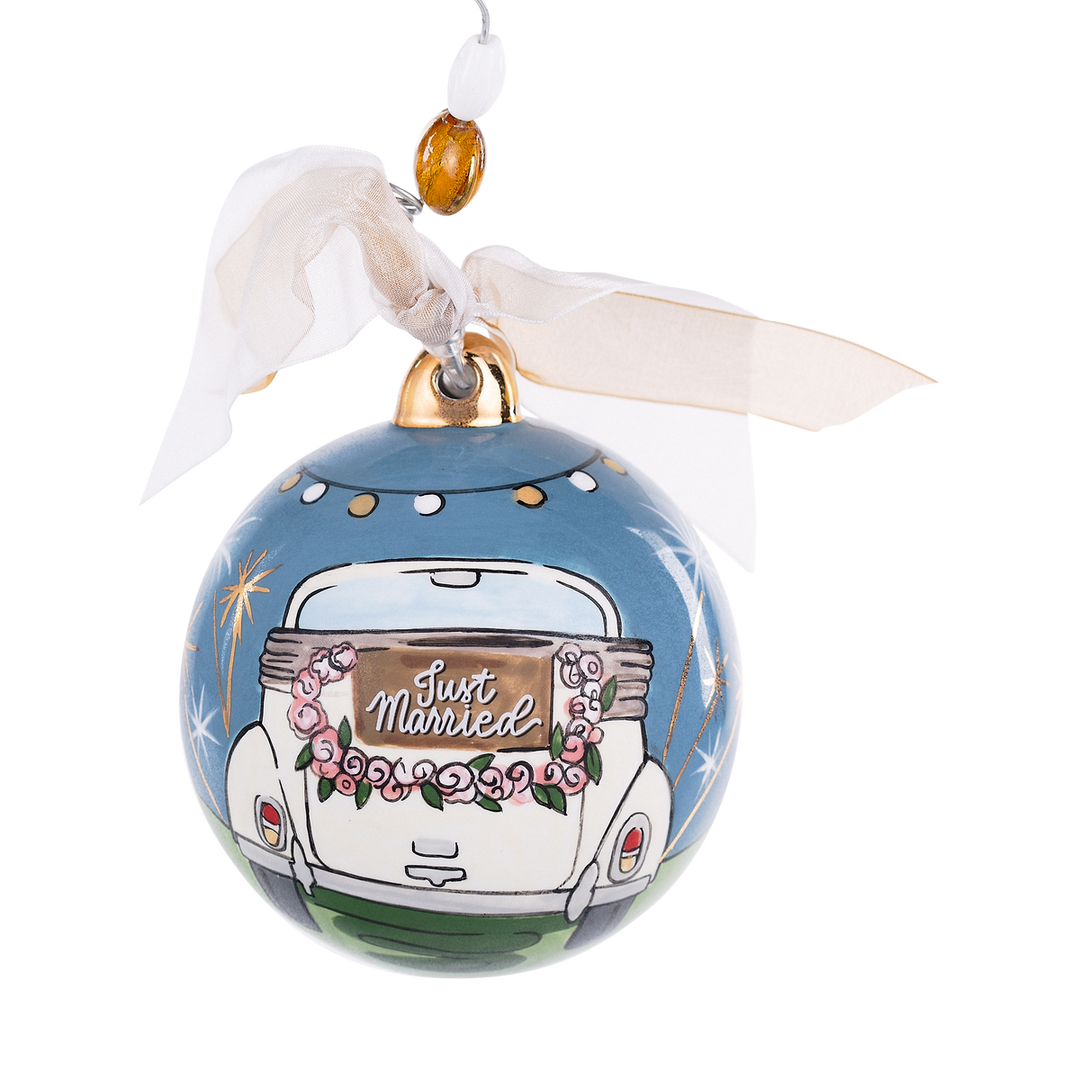 Glory Haus Just Married Sparklers Ornament