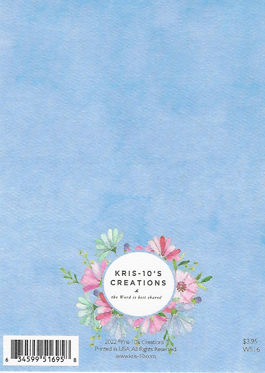 Kris-10's Creations Blushing Floral Bridal Cake Wedding Card