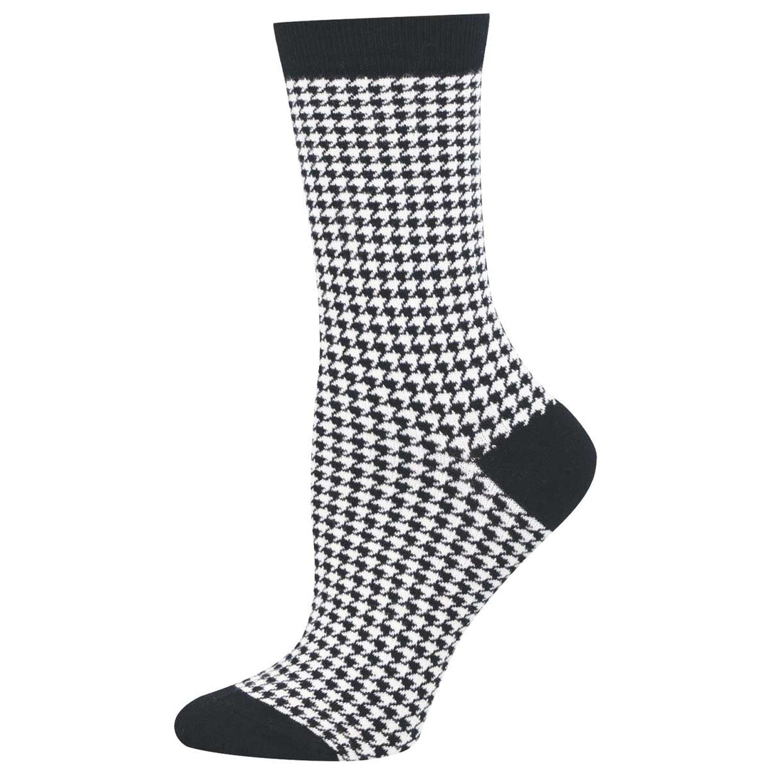 Socksmith Cotton Crew Socks - Houndstooth (9-11)