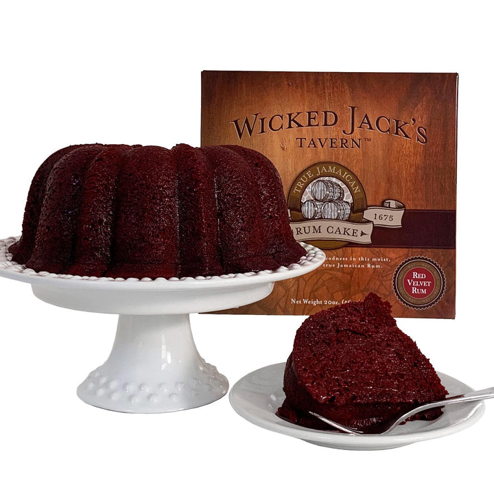 Wicked Jack's Tavern® Jamaica Red Velvet Rum Cake - 4 oz (Serves 1)