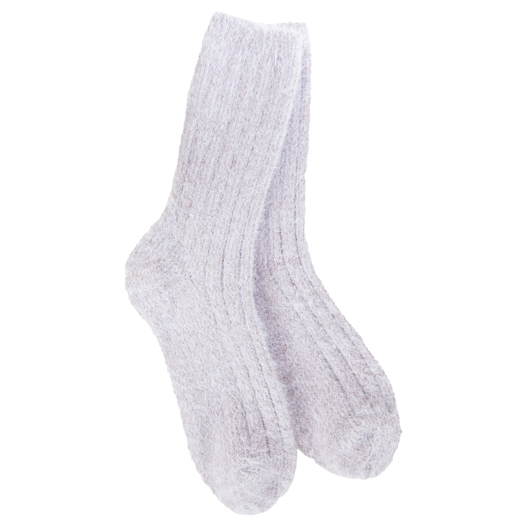 World's Softest Socks Ragg Feather Crew - Lilac