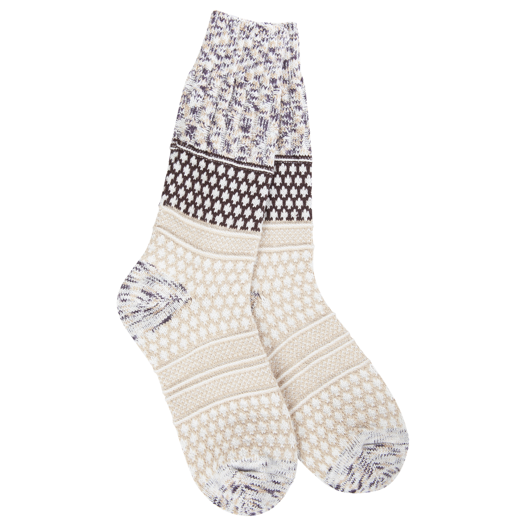 World's Softest Socks Weekend Gallery Textured Crew - Cookie Dough Multi