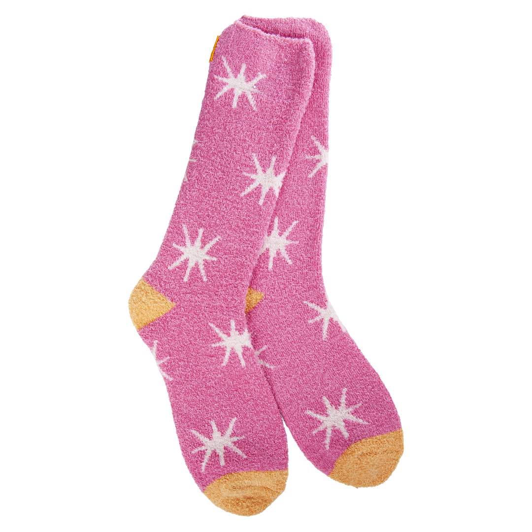 World's Softest Socks Cozy Cali Crew - Starburst Azalea