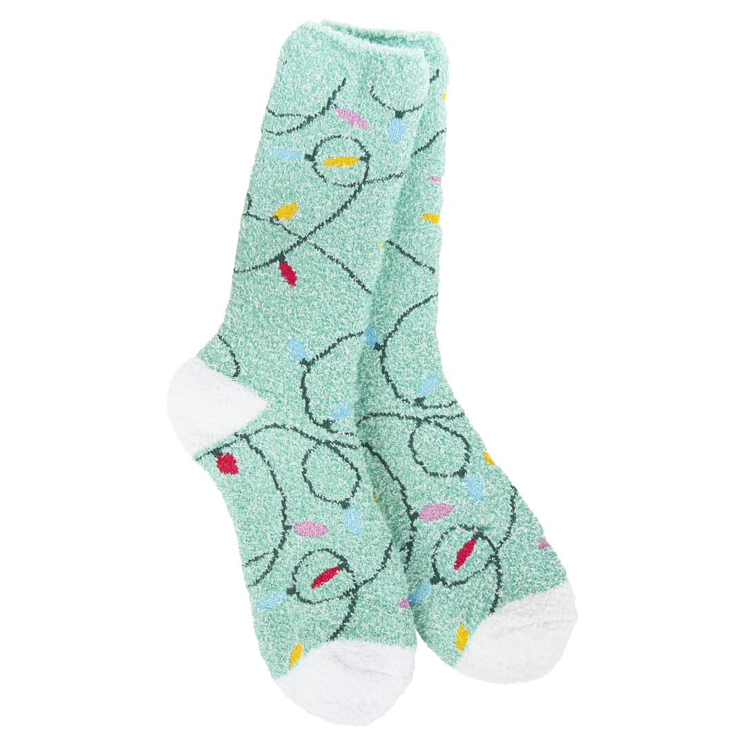 World's Softest Socks Holiday Cozy Crew - Holiday Lights