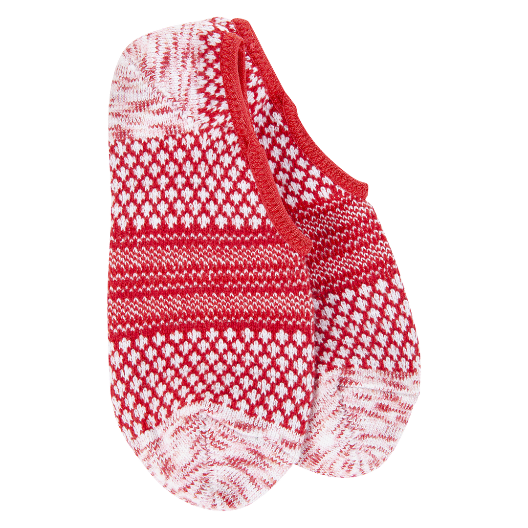 World's Softest Socks Holiday Gallery Footsie - Peppermint Multi