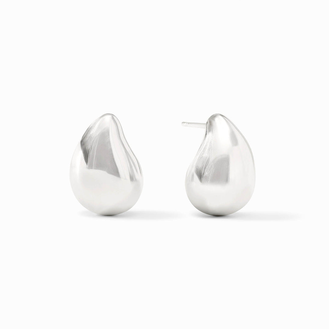 Julie Vos Wave Earrings - Silver/Small