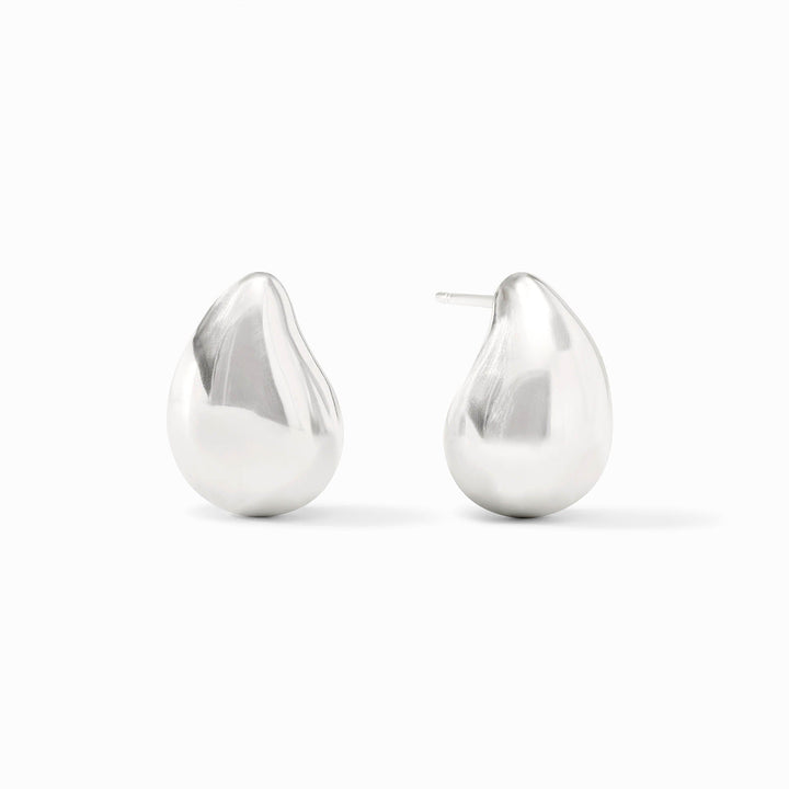 Julie Vos Wave Earrings - Silver/Small