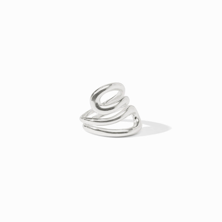 Julie Vos Wave Wrap Ring - Silver/Adjustable