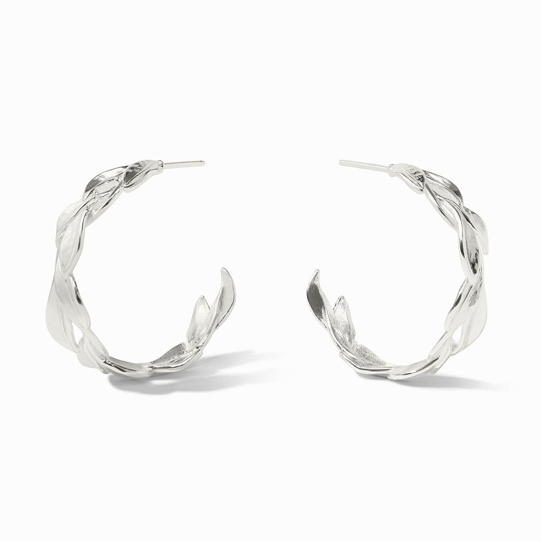 Julie Vos Willow Hoop Earrings - Silver/Medium