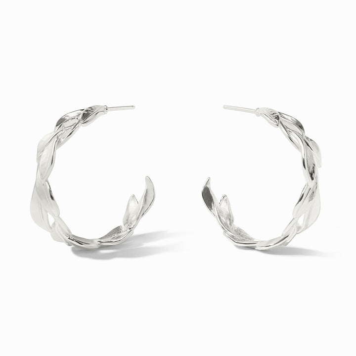 Julie Vos Willow Hoop Earrings - Silver/Medium