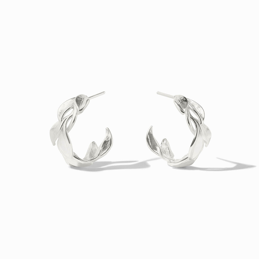 Julie Vos Willow Hoop Earrings - Silver/Small
