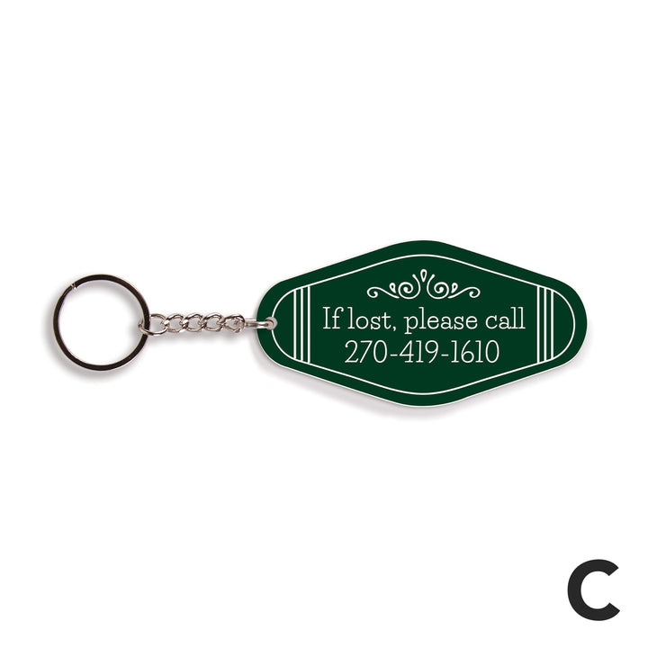 PGD Vintage Keychain - Green w/Personalization