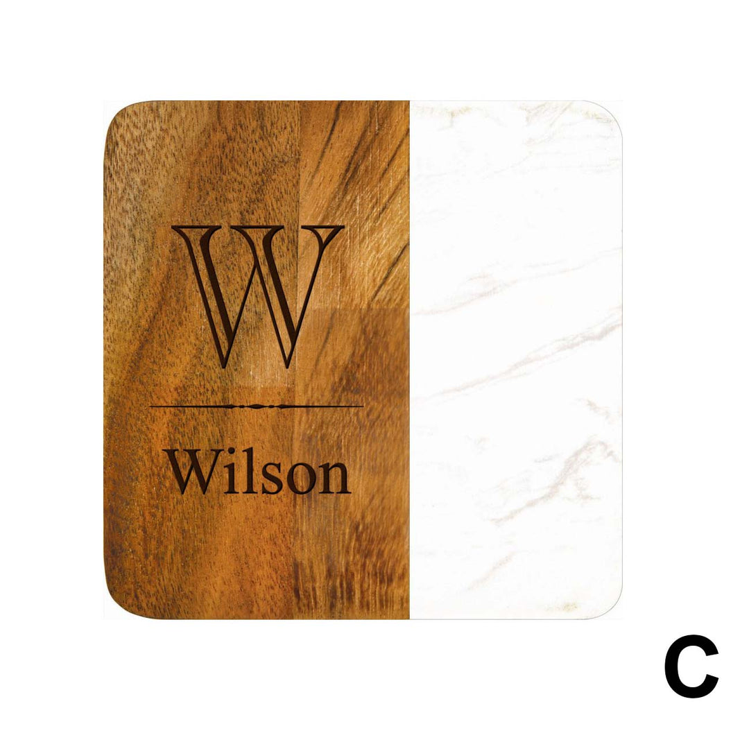 PGD Coaster - Faux Marble Set of 4 w/Personalization