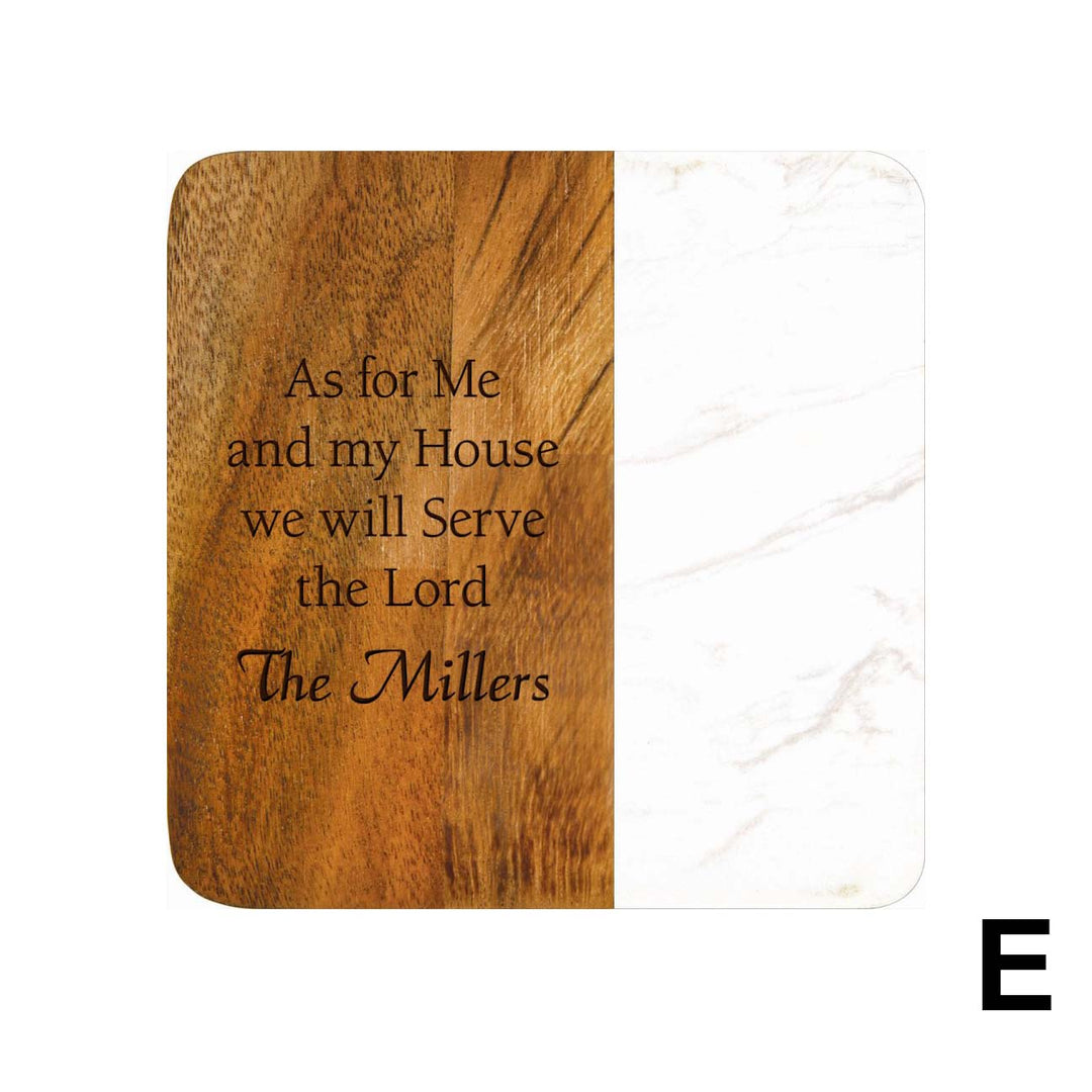 PGD Coaster - Faux Marble Set of 4 w/Personalization