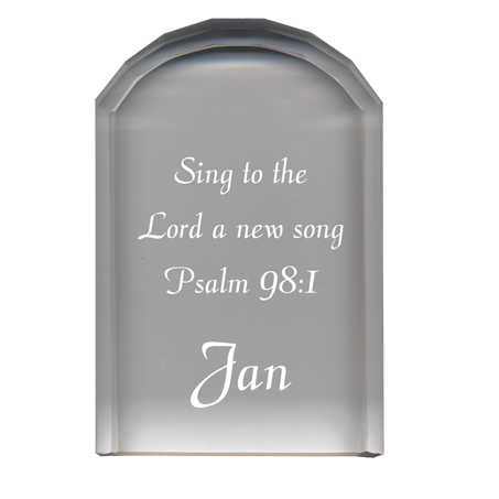PGD Crystal Plaque w/Personalization