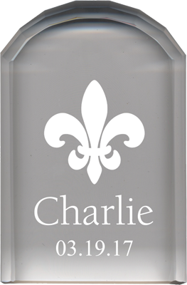 PGD Crystal Plaque w/Personalization