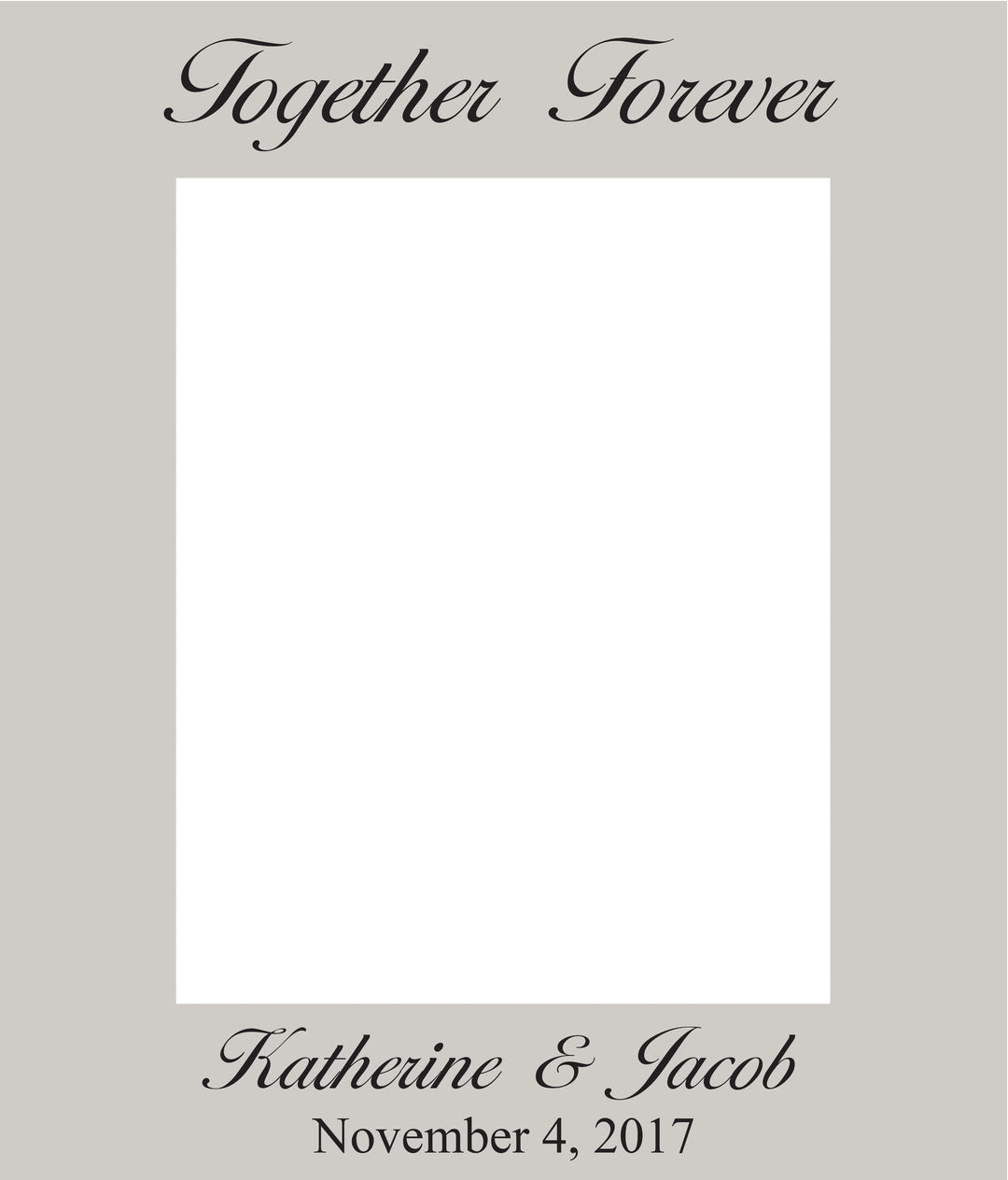 PGD Photo Frame - 8" x 10" White Faux Wood w/Personalization