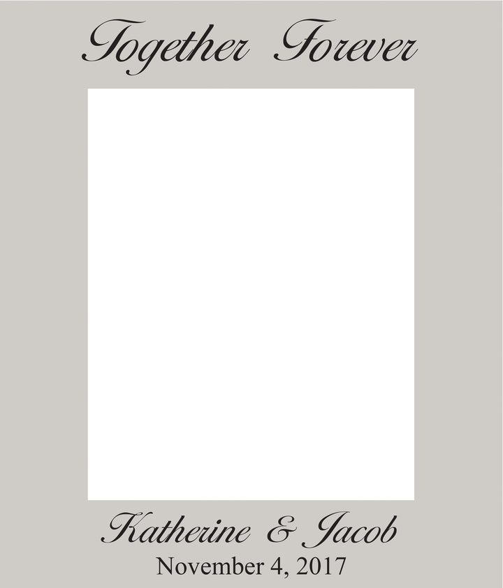 PGD Photo Frame - 8" x 10" White Faux Wood w/Personalization