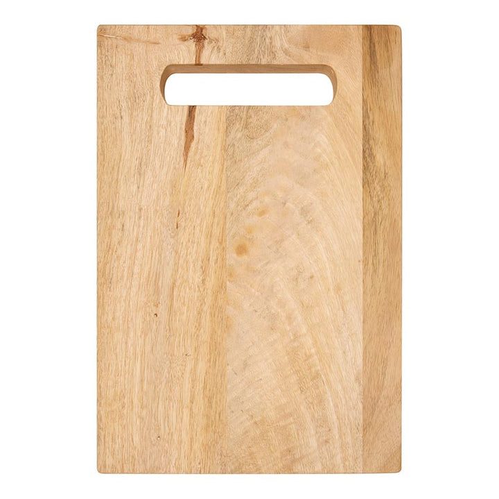 Solid Acacia Cutting Board With Carry Handle w/Personalization