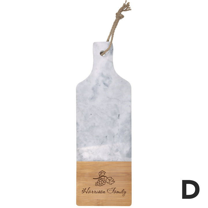 PGD Serving Board - Marble Bamboo w/Personalization