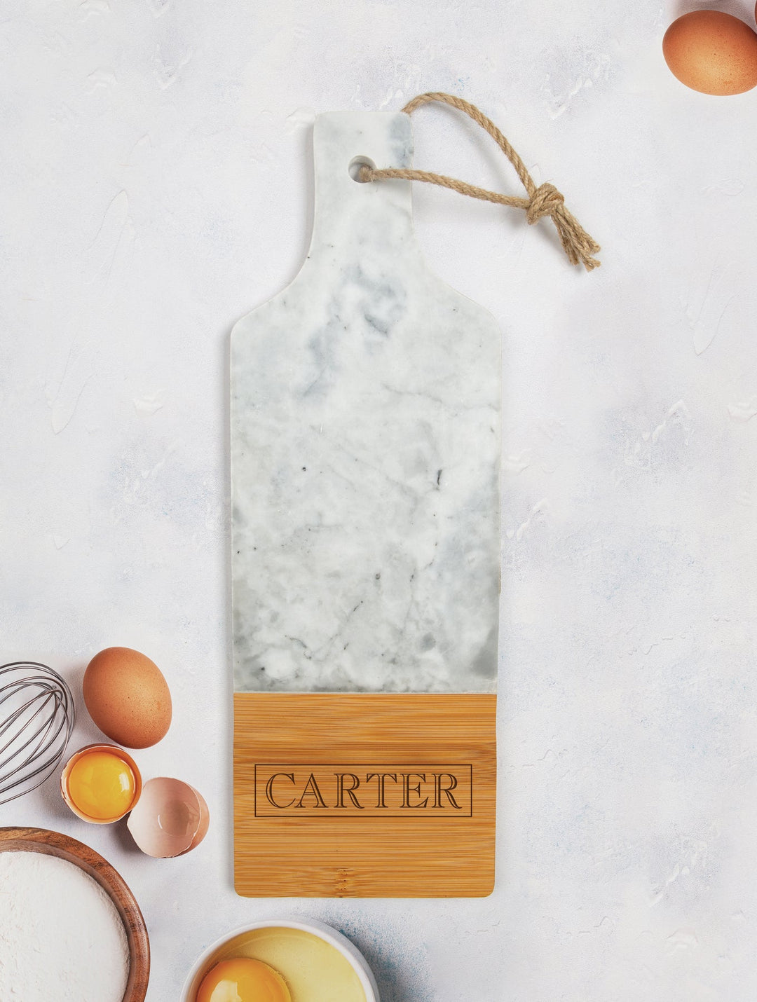 PGD Serving Board - Marble Bamboo w/Personalization